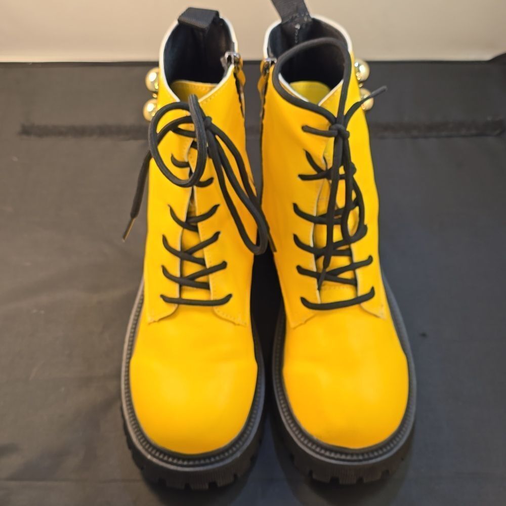 Women's Round Toe Lace-Up Patchwork Chunky Sole, … - image 2